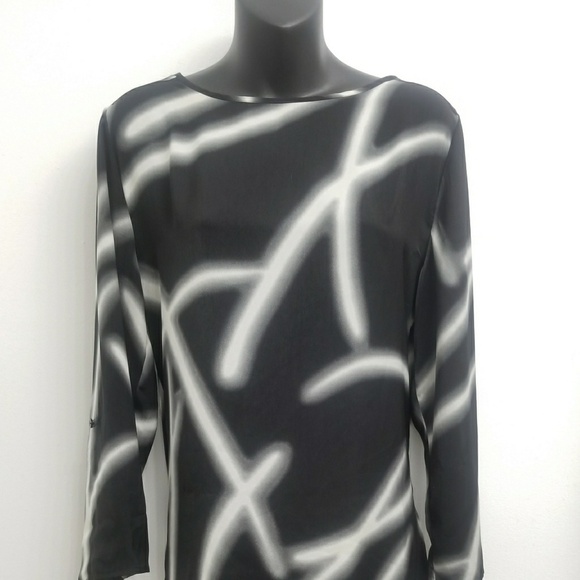 CHICO'S BLOUSE LONG SLEEVE SZ 0 - Picture 1 of 3